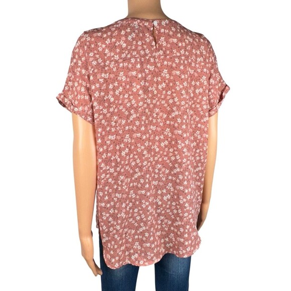 Buffalo David Bitton Womens Medium Floral Spring Summer Blouse Top Shirt - Picture 6 of 11